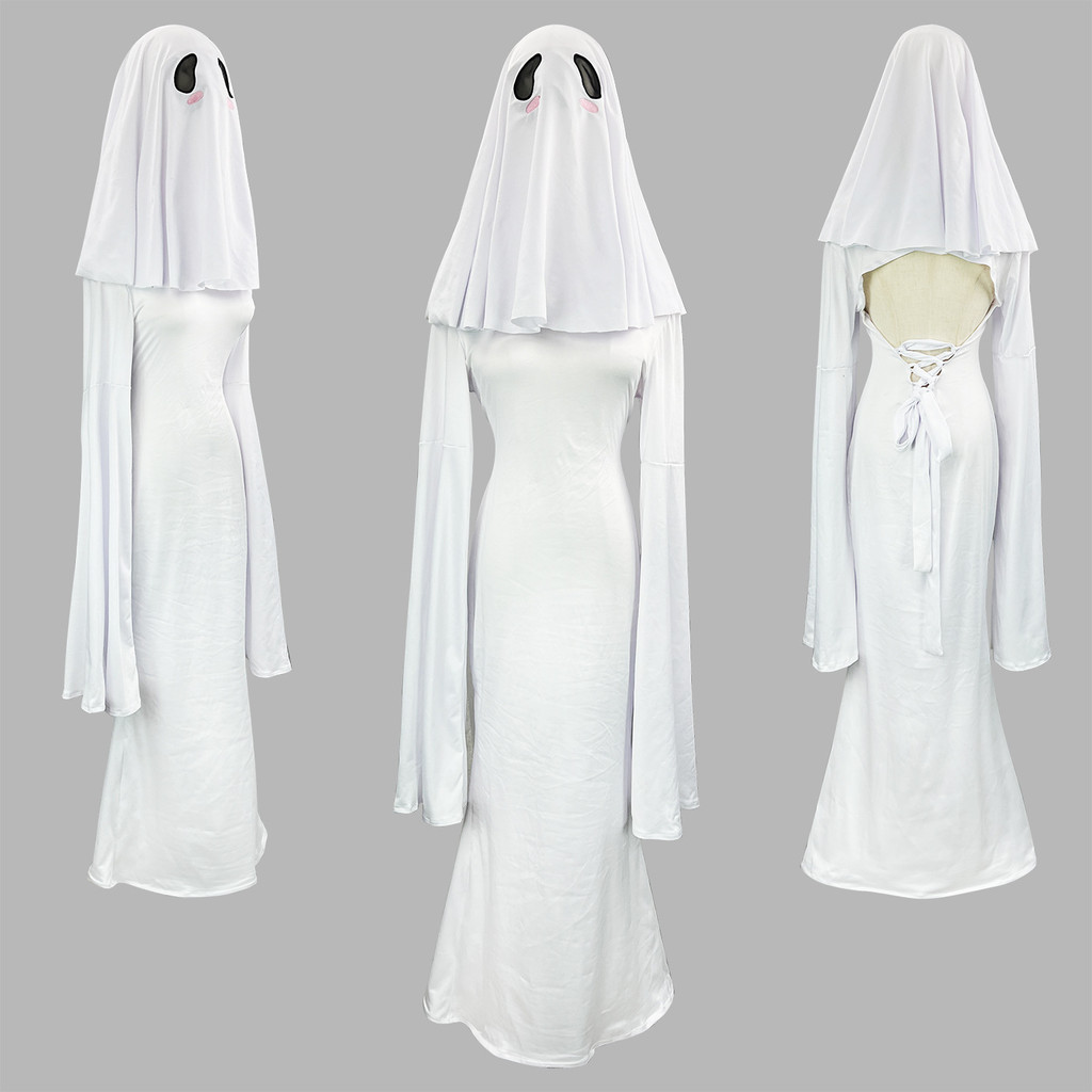 ชุดคอสเพลย์cos Girl Mrs. ซิงซี สำหรับฮาโลวีนและเวที ออกแบบเป็นผีน่ารัก
