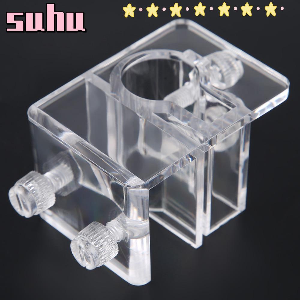 SUHUHD Aquarium Tube Clip, Fix Clip Mount Holder Aquarium Hose Clip, Aquarium Accessories 20mm Adjus