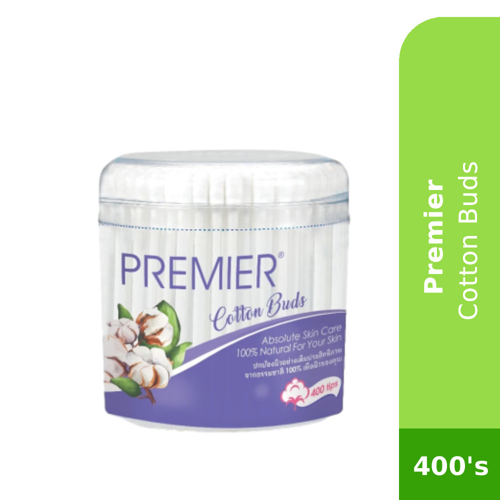 PREMIER Cotton Buds 400s, Ear Cotton Buds, 个人护纳棒 HMS Healthstore