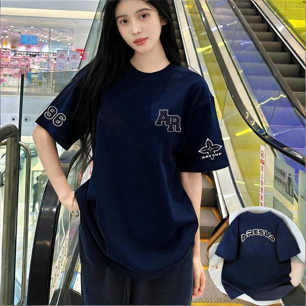 Y-T เสื้อแฟชั่น เสื้อยืด oversize ผ้าฝ้าย100% แนวสตรีท ไม่ต้องรีดผ้า สวมใส่สบาย ผ้านิ่ม ลาย "ARESUP"