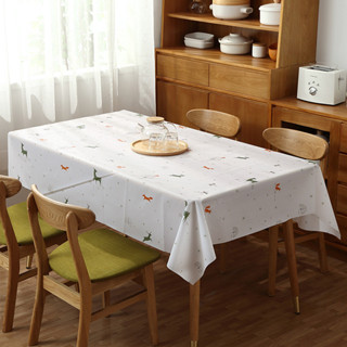 🎨 พร้อมส่งจากไทย 🎨 ผ้าปูโต๊ะ PVC ทรงสี่เหลี่ยม กันน้ำ กันครา…