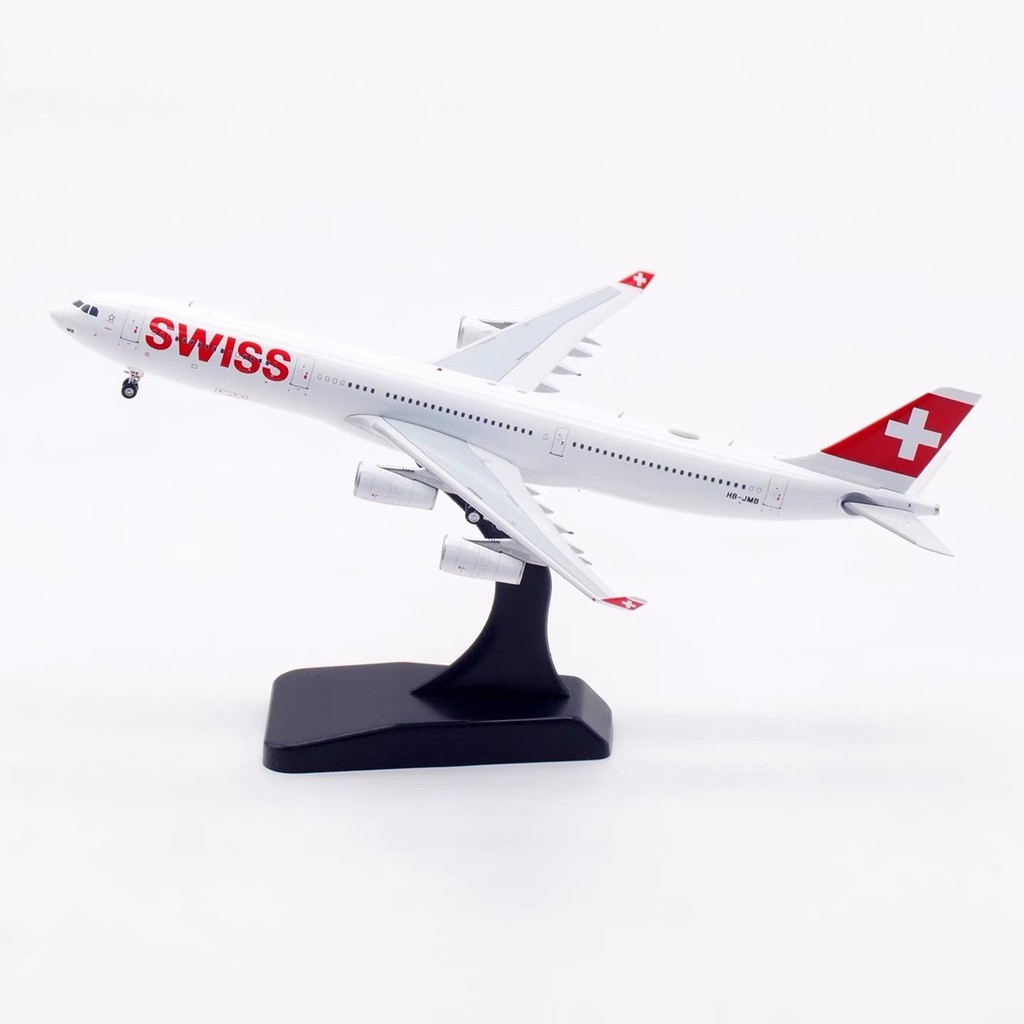 [คลังสินค้าพร้อม] Aviation 1: 400 เครื่องบินรุ่นโลหะผสม Swiss Airlines การบิน A340-300 HB-JMB SF จัด