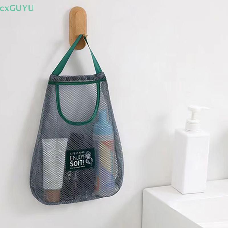 [cxGUYU] ถุงขยะกล่องเก็บกระเป๋าผนังล้างตาข่ายถุงเก็บถุงพลาสติกผู้ถือตู้ครัวเครื่องมือ ราคา - รูปที่ 3
