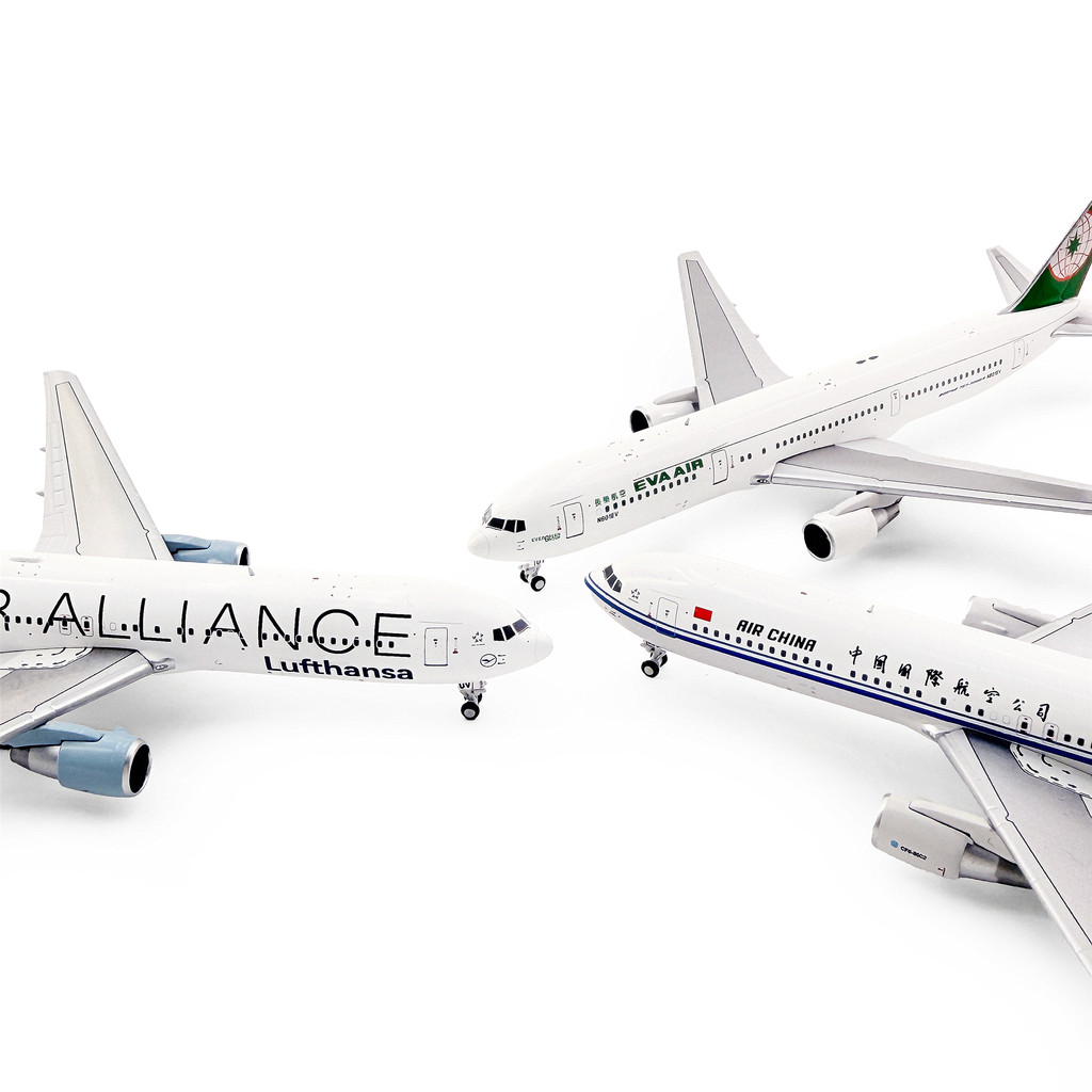 Geministar 1/400 B767-300ER Hensa Airlines D-ABUV เครื่องบินรุ่นโลหะ