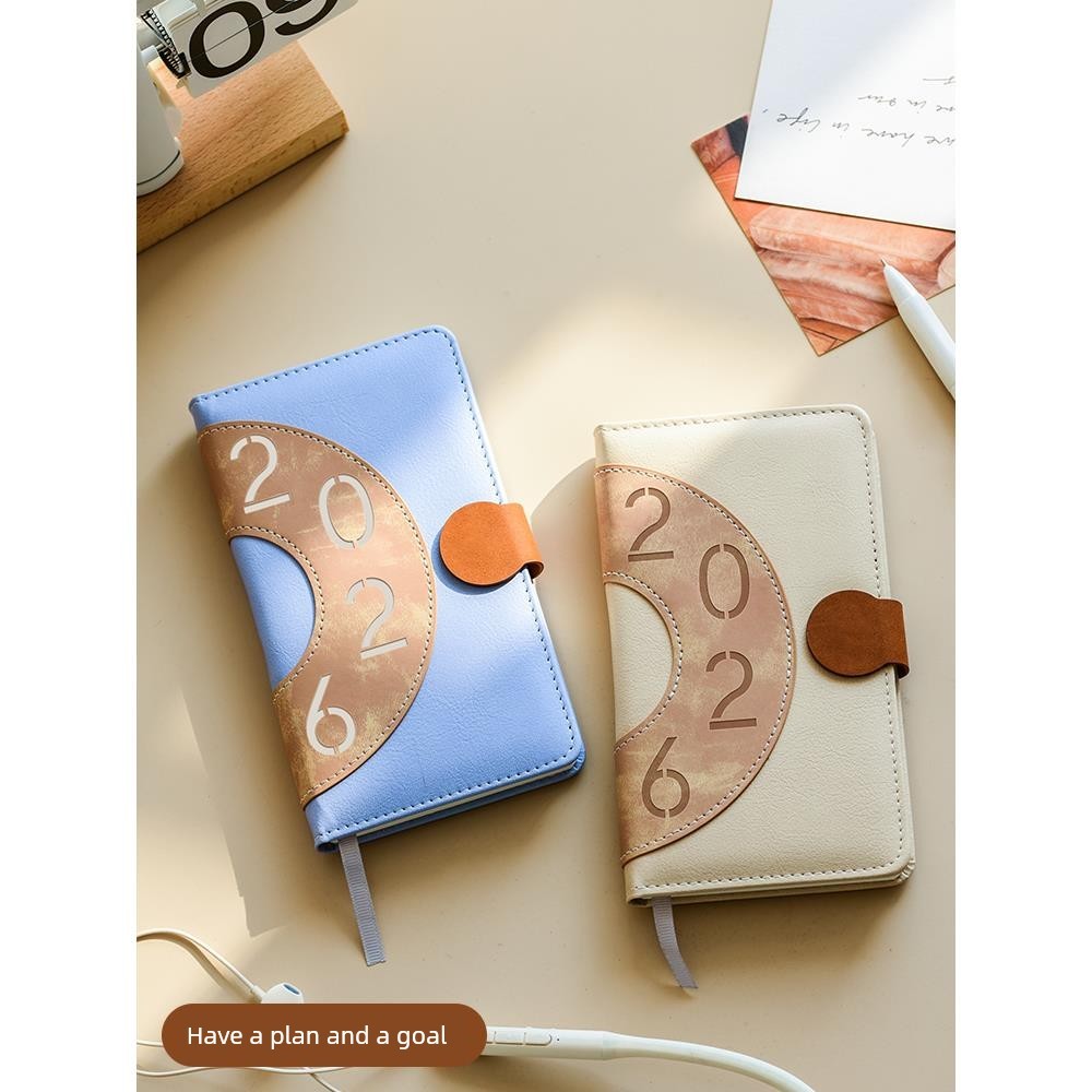 A6 Week Plan 2026 หนังสือกําหนดใหม่สมุดบันทึกหนังสือคู่มือแผนหนังสือแบบพกพาขนาดเล็กทํางาน Daymqi28.t