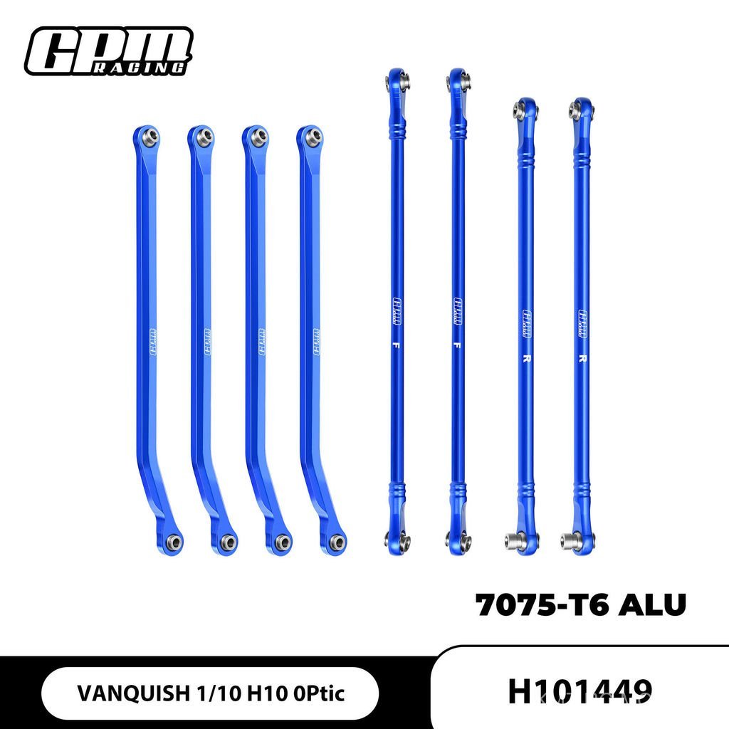 VANQUISH 1/10 H10 OPTIC อลูมิเนียม 7075-T6 การดําเนินการสูงด้านบน + ลิงค์ต่ํากว่า