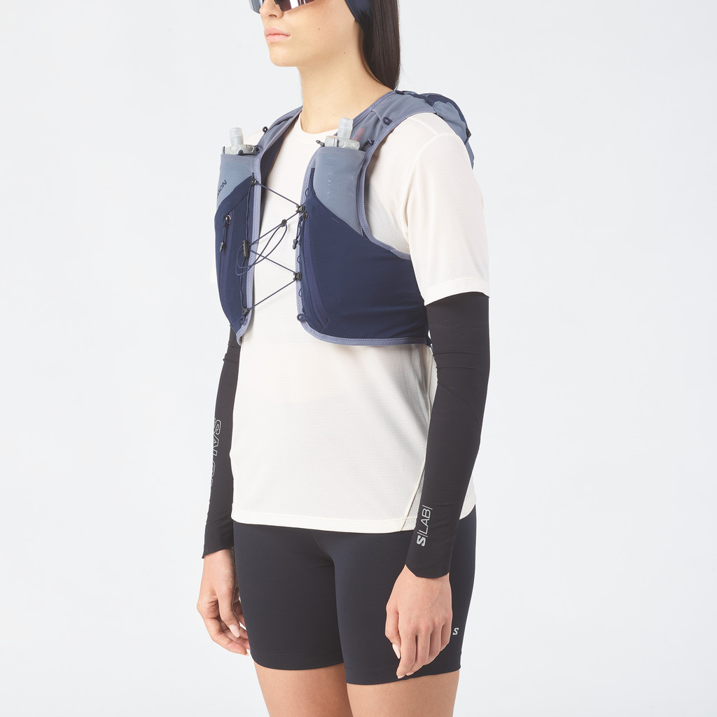 SALOMON ADV SKIN 12 GRADIENT Unisex Running Vest เป้น้ำวิ่งเทรล + ขวดน้ำนิ่ม 500ml x 2 ขวด Official Store — صورة 3
