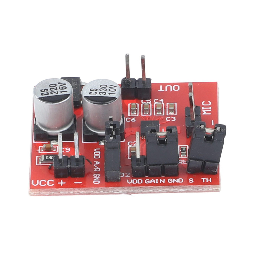 Electret Mic Board Compact 30 มม. X 25 มม. ไดรฟ์โดยตรงสําหรับหูฟัง 32Ω
