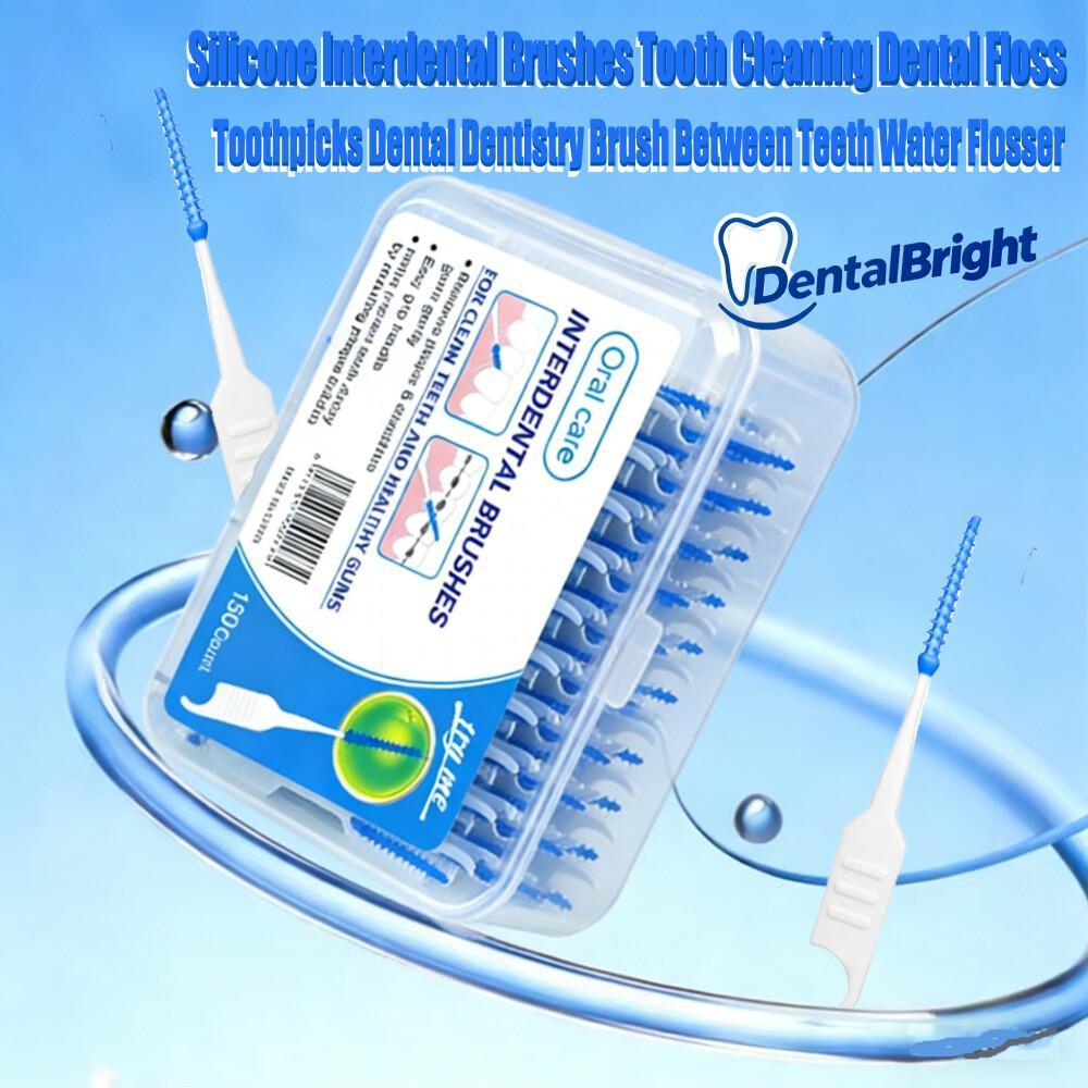 150pcs Portable Travel Dental Floss Stick Tooth Cleaning Interdental Brush Tooth pick Orthodontics O