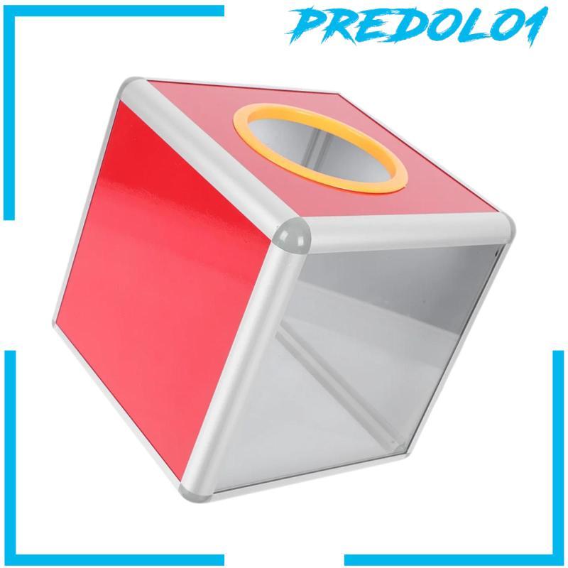 [Predolo1] ด้านเดียวใส Lucky Raffle Case Storage Ticket Raffle Ball กล่องเกมสําหรับ