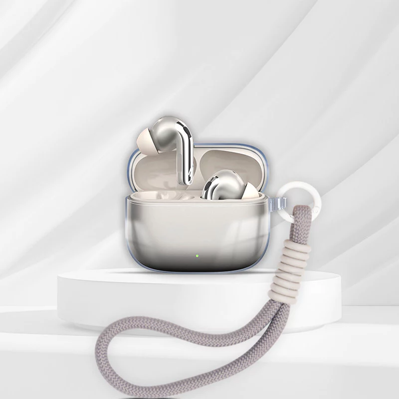 Stock ReadyCase สําหรับ Edifier EvoBuds Pro/Lolli Pro5 TPU ฝาครอบหูฟังแบบนุ่มโปร่งใสพร้อมเชือกมือ