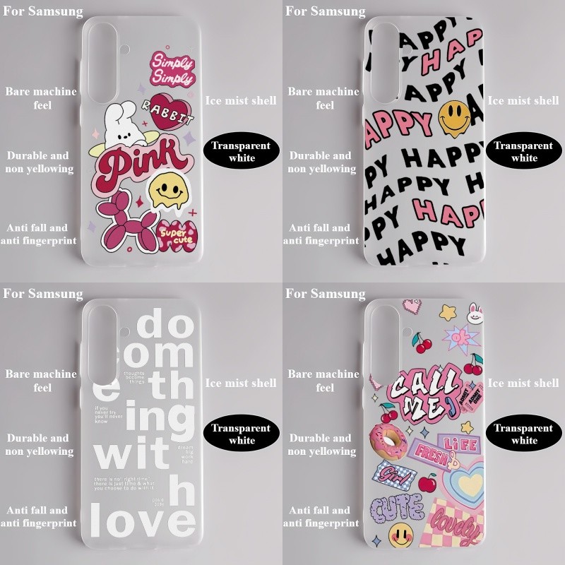 AK เคสโทรศัพท์แบบนิ่ม สำหรับ For Samsung A07 A17 A16 A15 A06 A56 A55 A54 A53 A36 A35 A34 S23 S24 S25 Ultraเคสใสกันกระแทก