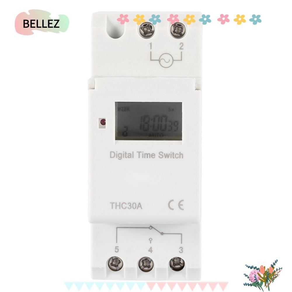 BEBZ Electronic Time Control, 220V 7 Day Programmable Digital Timer Switch, Timer Relay THC 30A Digi