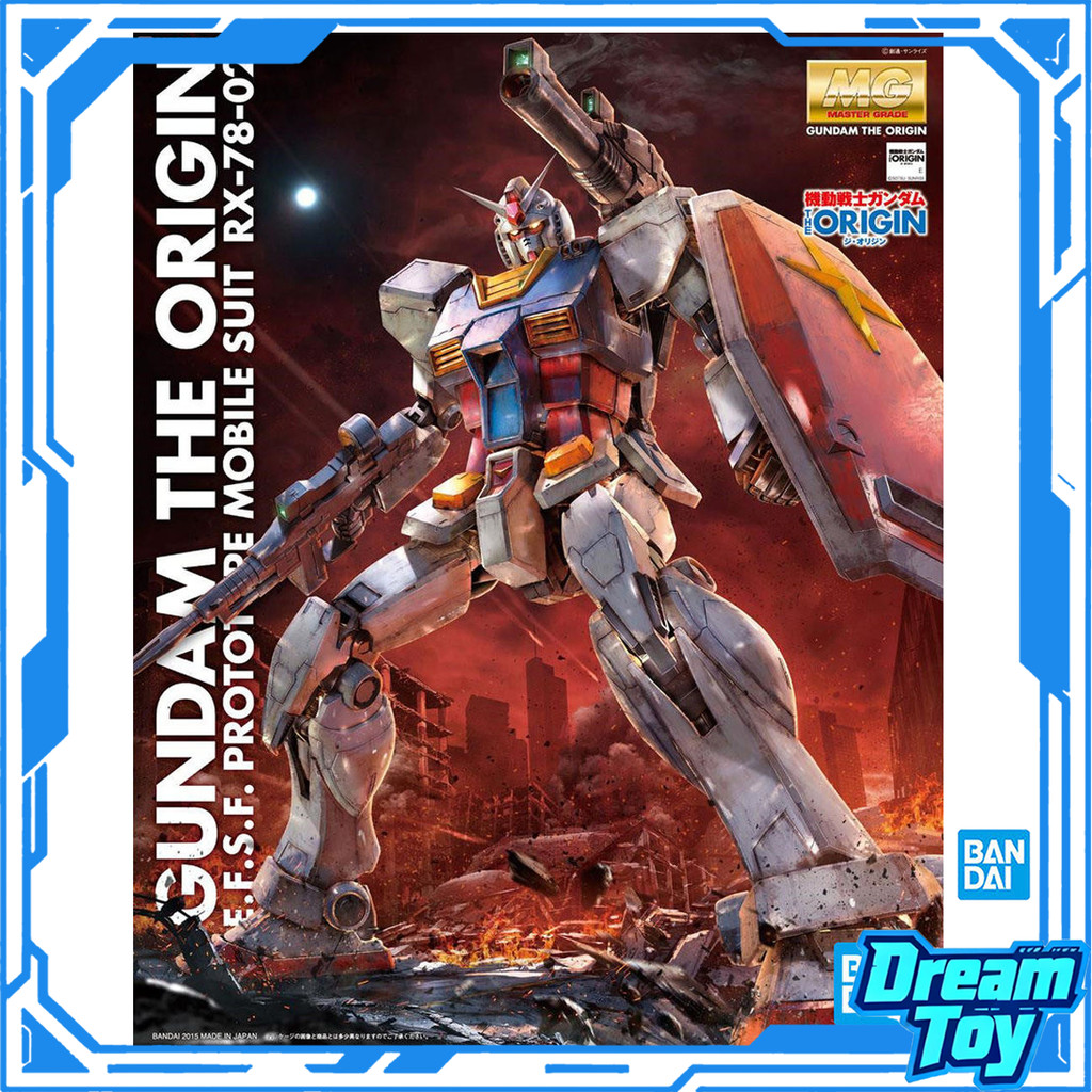 BANDAI MG RX-78-2 Gundam (The Origin Ver.) ชุดโมเดล | เอฟ.ส.ฟ ชุดมือถือต้นแบบ, Beam Rifle & Shield A