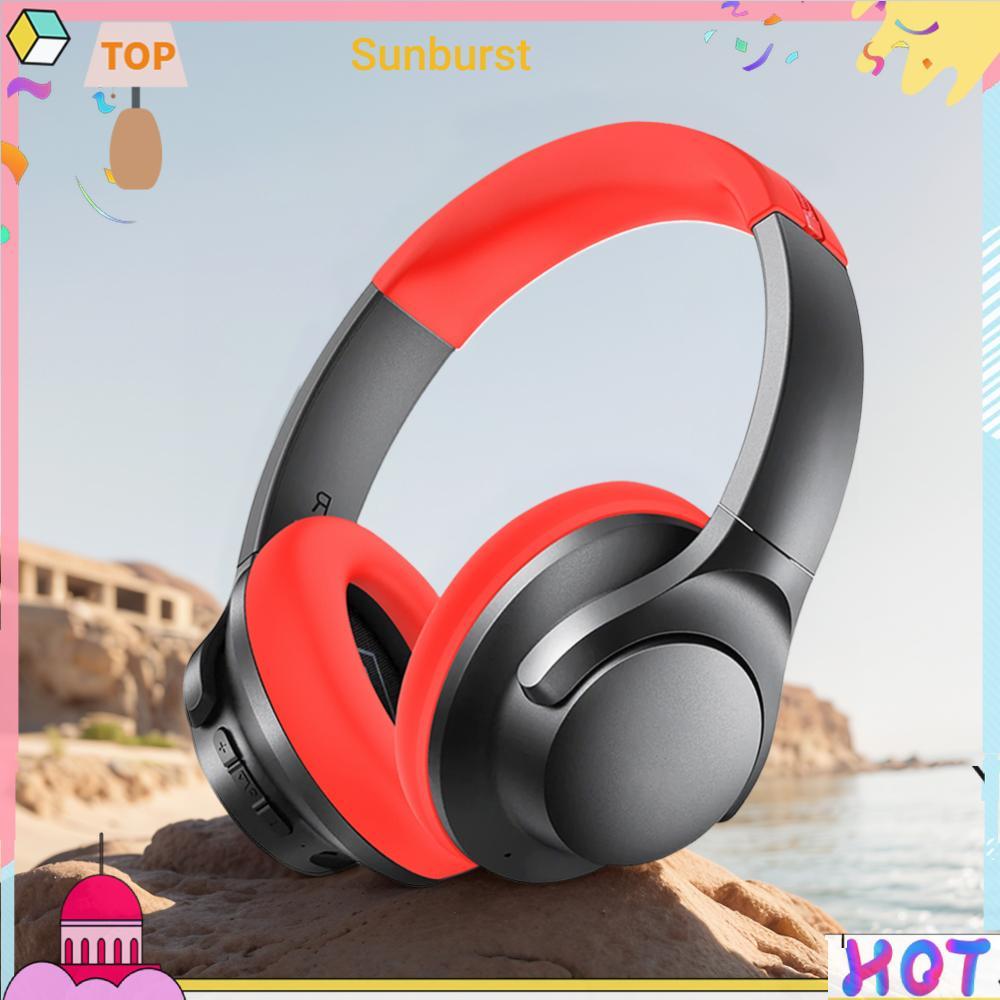 แผ่นรองหูฟัง Head Beam Zipper ฝาครอบป้องกันซิลิโคนสําหรับ Anker Soundcore Life Q20i [Sunburst11.th]