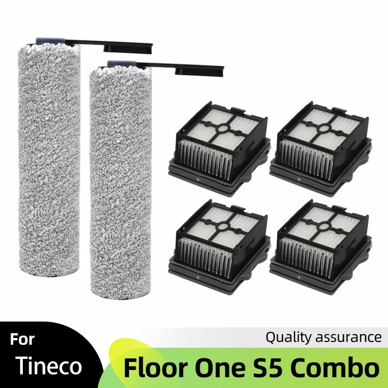 สําหรับ Tineco Floor ONE S5 Combo ไร้สายเครื่องดูดฝุ่นแห้งเปียกชุดเปลี่ยนแปรงลูกกลิ้งและสูญญากาศ HEPA Filter อุปกรณ์เสริม