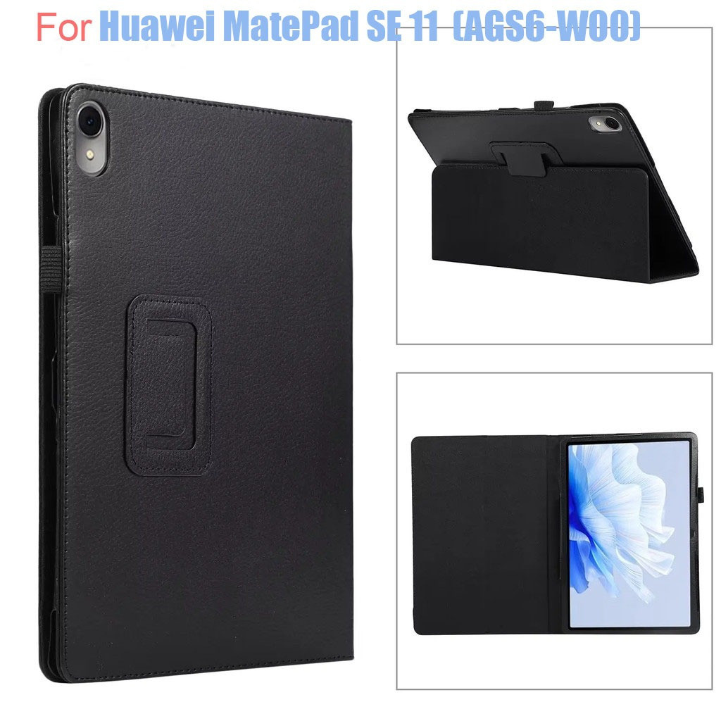 Flip PU สําหรับ Huawei MatePad SE 11 2024 แท็บเล็ต Cove สําหรับ MatePad SE 11 AGS6-W00 ผู้ถือขาตั้ง 