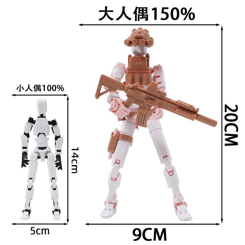 จัดส่งรวดเร็วLucky 13 Action Figure dummy 13 Action Figure t13 Action Figure
