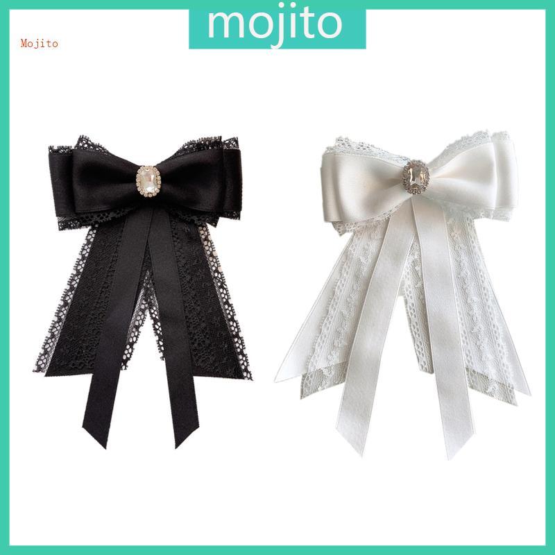 เสื้อคอปินหวานยาวริบบิ้นโบว์ไท Mojito