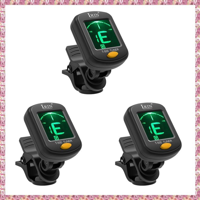 [VCPR] T-500 Guitar Tuner Protable Guitar Tuner Clip-on Tuner จอแสดงผล LCD สําหรับ Chromatic Acousti
