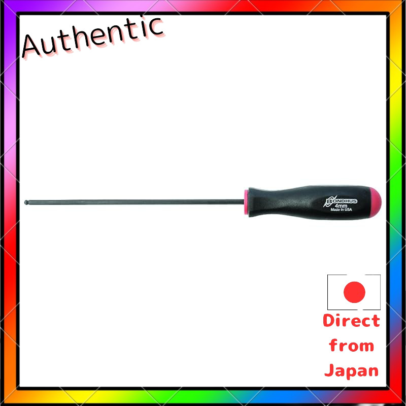 【Domestic Authorized Product】Made in USA BONDHUS Hex Ball Point Long Driver 4mm [Overall Length: 287