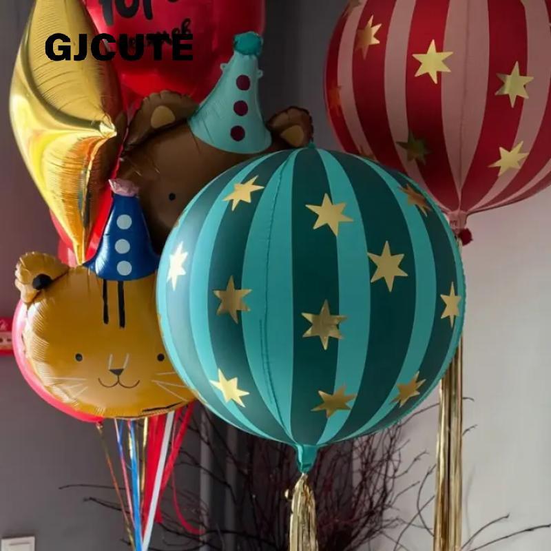 GJCUTE 1 ชิ้น 22 นิ้วลาย Star อลูมิเนียมฟิล์มบอลลูน, 2025 ลูกโป่งตกแต่งบ้าน, KTV Mall โรงเรียนงานแต่