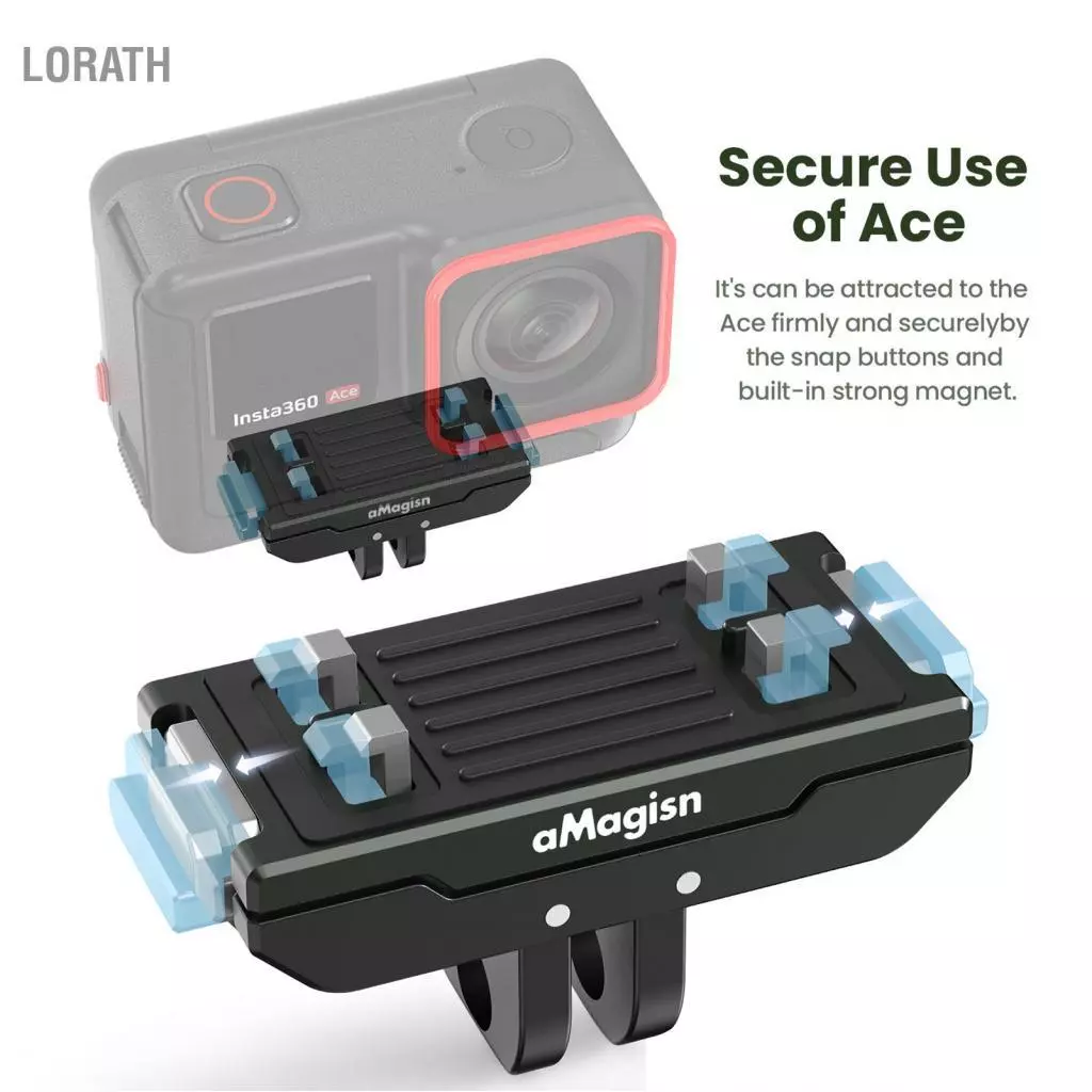 aMagisn AC14 Magnetic Quick Release Mount สำหรับ Insta360 Ace Pro thumbnail 3