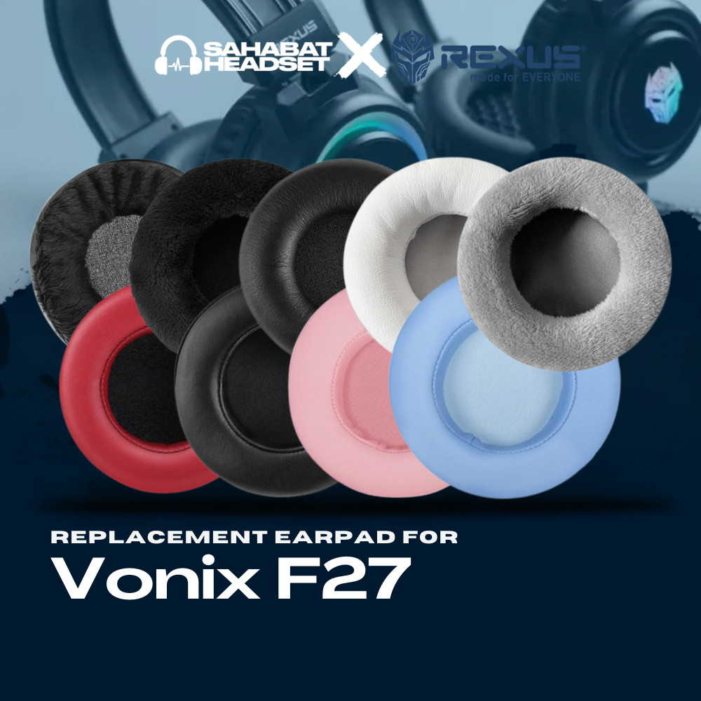 แผ่นรองหูฟัง Earpad Earcup Rexus Vonix F27 F-27 F 27 แผ่นโฟม