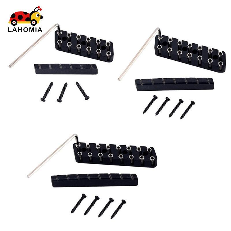 [Lahomia] 6 String/ 7 String/ 8 String Headless Guitar Bridge & Slotted Nut Set