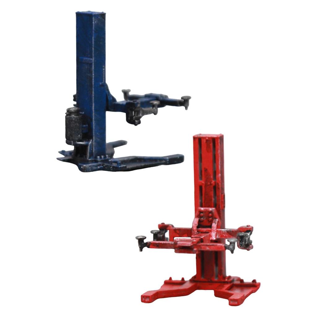 [Qklmdt] Miniature Crane Lift 1/64 Scale Car Lift Model Vehicle Lift Diorama Micro Scene Display Mod