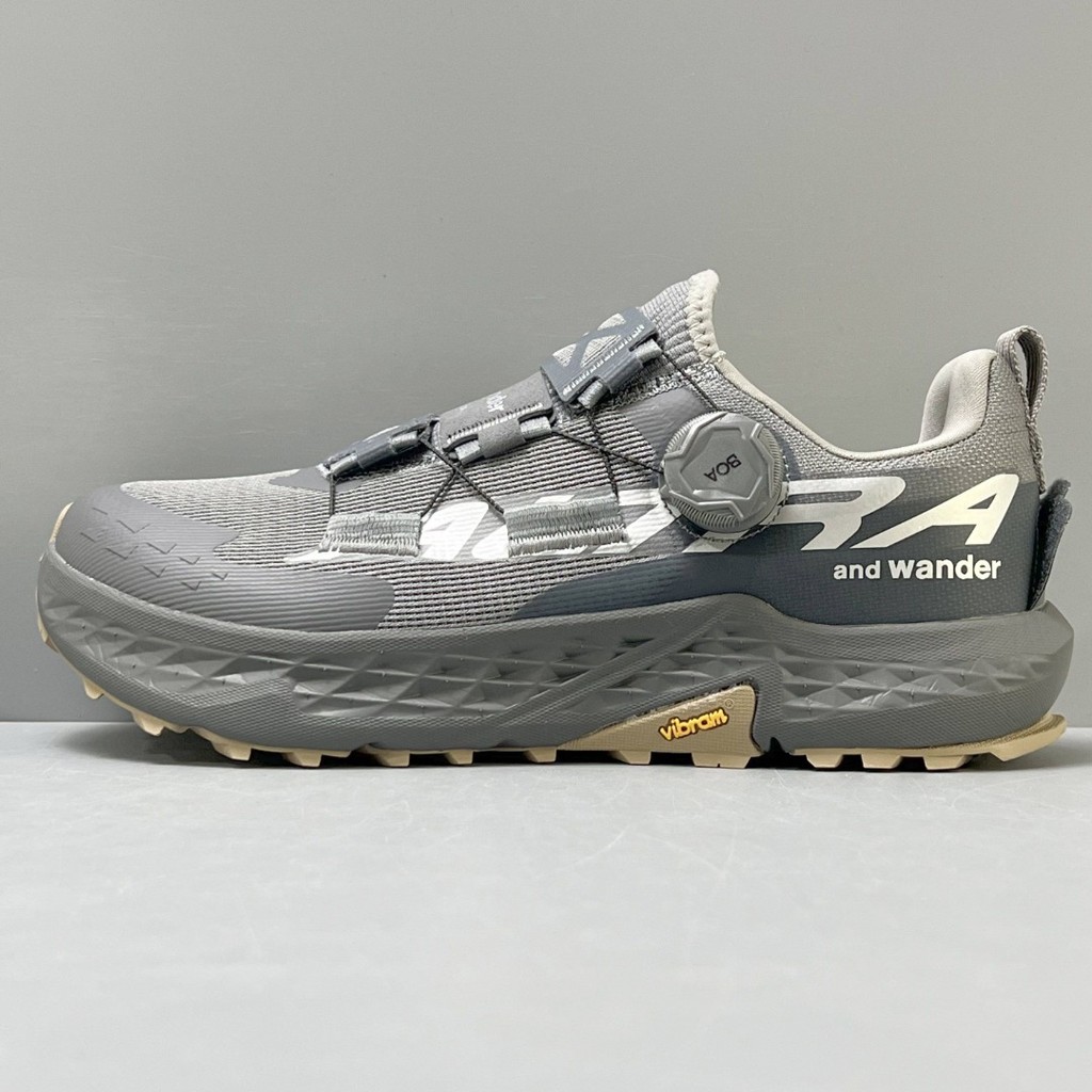 รองเท้าวิ่งเทรลมำนุษย์ Altra TIMP 5 BOA สีดำ มียางกันลื่น ตาข่ายระบายอากาศ เหมาะสำหรับการเดินป่าและกีฬานอกบ้าน