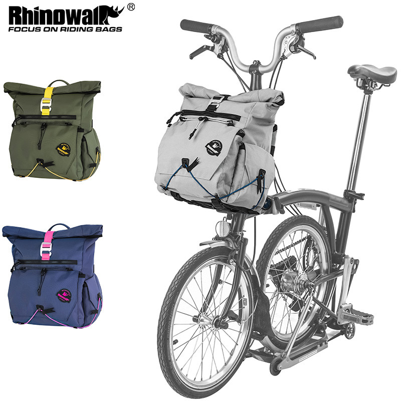 Rhinowalk Cosmopolis Series - กระเป๋าแฮนด์จักรยานและเป้ พับได้ ขนาด 17L