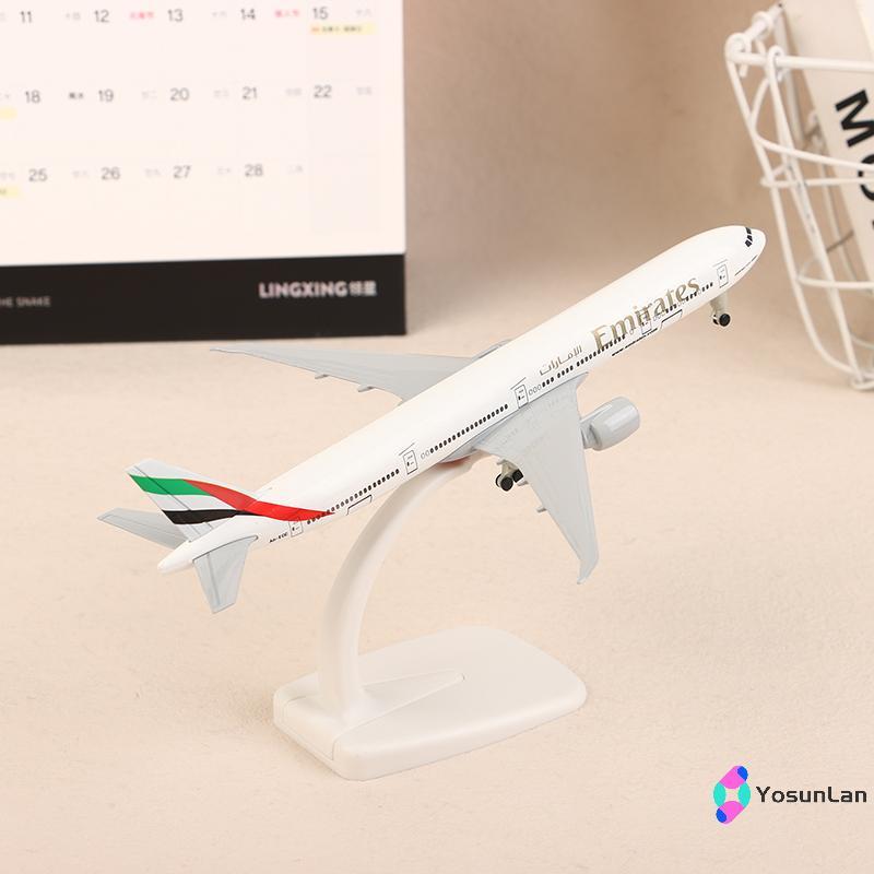 YosunLan] 20 ซม.B777 UAE Emirates Airline Boeing 777 เครื่องบินรุ่น Die-casting โลหะผสมเครื่องบินโลห