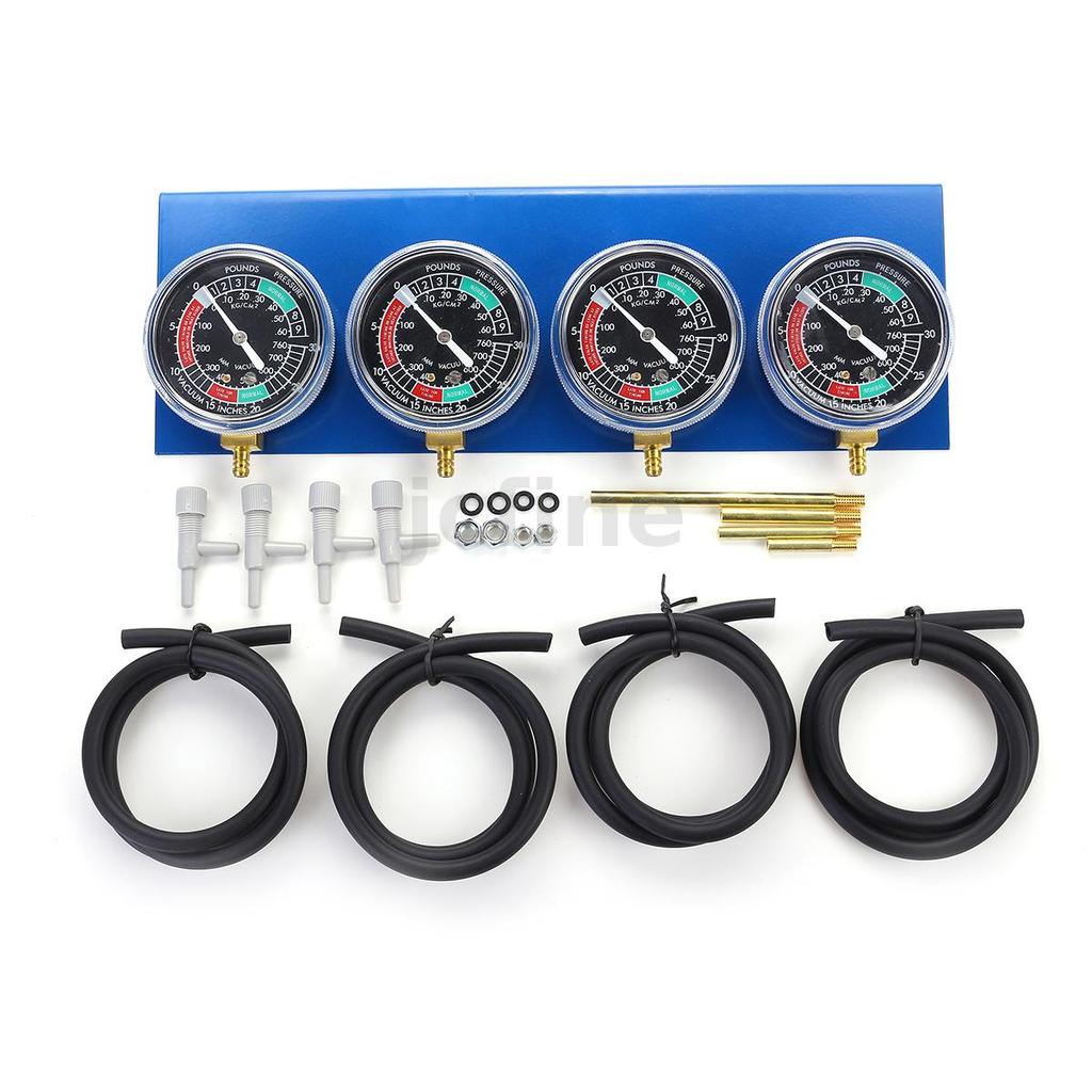 4x คาร์บูเรเตอร์รถจักรยานยนต์ Carb การใช้สูญญากาศ 2/4 กระบอกเครื่องวัด Balancer Synchronizer เครื่องมือวินิจฉัย ราคา ถูกที่สุด ดีลบีเคเค แกลเลอรีภาพที่ 9