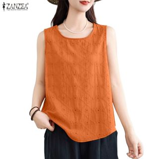 ZANZEA แขนกุดผู้หญิง สไตล์เกาหลี สวมใส่ง่ายในฤดูร้อน ทำจากผ้…