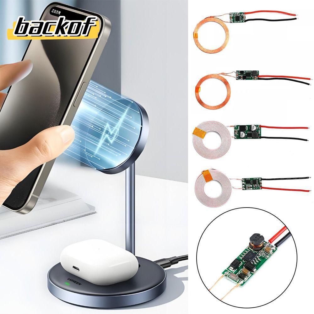 BACKOF Wireless Power Supply, Receiver Transmitter โมดูลชาร์จไร้สาย, เปลี่ยน 5V1A/5V2A DIY Wireless 
