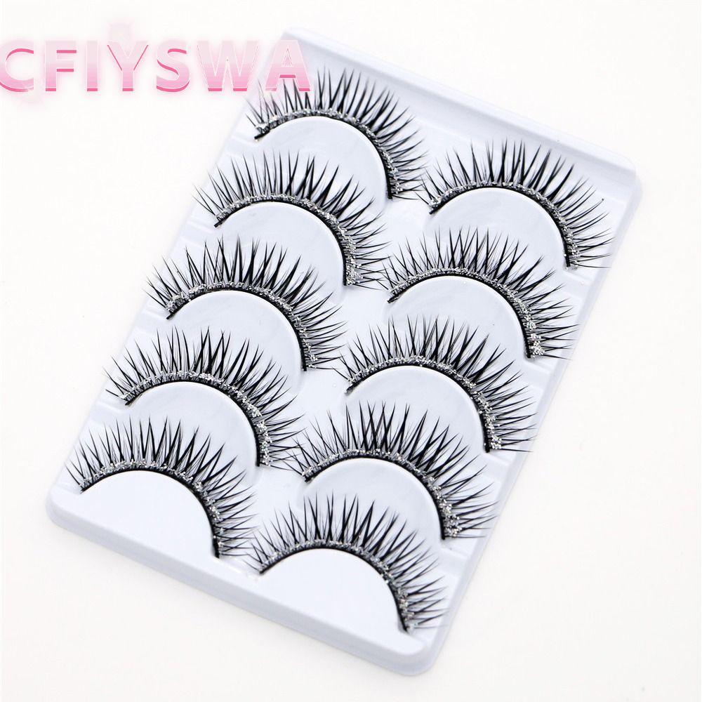 CFIYSWA Manga Lashes Dramamatic Volume Fuffy Lashes Women Beauty Glitter Eye Extension