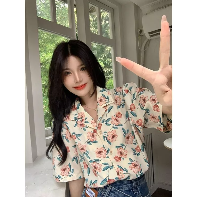 Breeze เสื้อลายดอกไม้แขนสั้นผู้หญิง ไซส์ S-XL thumbnail 10