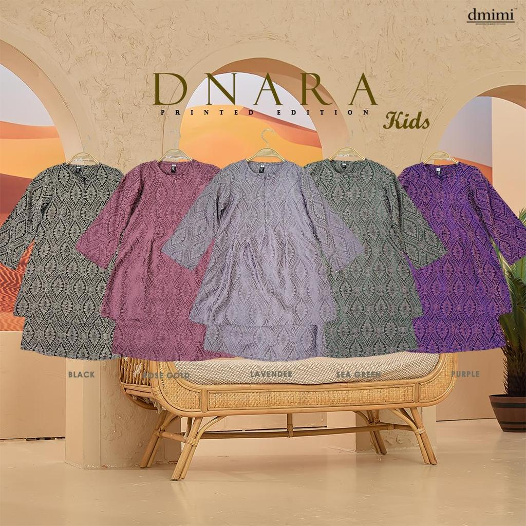 DMIMI Baju Kurung Pahang DNARA (KIDS) Sulam Pahang Labuh ผ้าไหมกํามะหยี่คุณภาพสูงขนาดเล็กถึงขนาดบวก