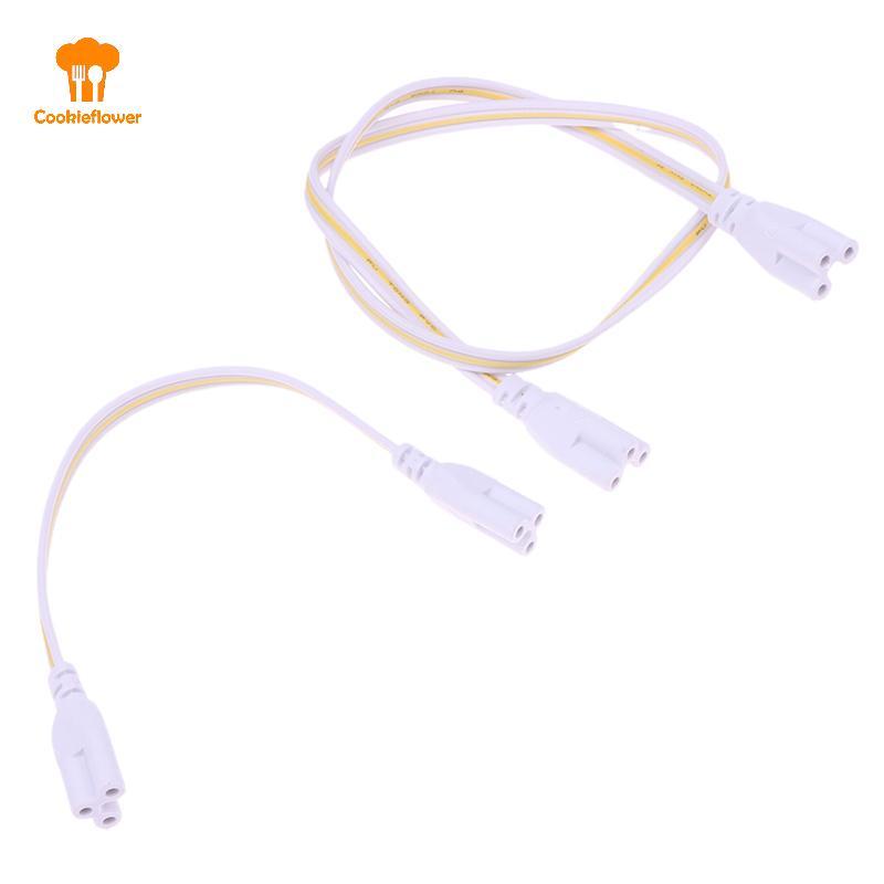 CKFR 5 ชิ้น Flexiable Double End 3Pin LED Tube Connector สาย T4 T5 T8 สายไฟสําหรับหลอดไฟ LED แบบบูรณ