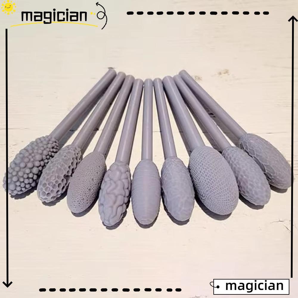 MAGICIAN Texture ชุดเครื่องมือสําหรับ Clay, Clay Art Hand Art Clay Modeling Roller, DIY Rolling Embo