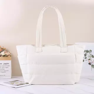 WIFLYZO Fluffy Puffer กระเป๋าถือ, Casual หลายกระเป๋าผู้หญิงกระเป๋า,แฟชั่นขนาดใหญ่ความจุ Messenger สะพายสําหรับการเดินทางทํางาน Beach Gym Store