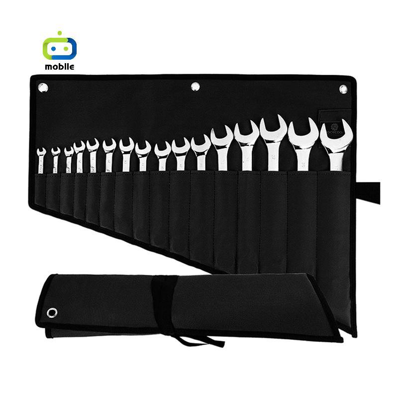 [maygood] ที่เก็บประแจ, กระเป๋าม้วนเครื่องมือ – 16-Poet กันน้ํา Oxford ผ้าประแจ Roll Organizer สําหรับโรงรถ, การประชุมเชิงปฏิบัติการ Home Repairs {TH}