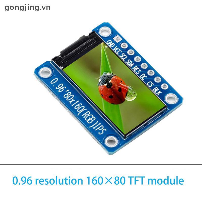 Gongjing 0.96 นิ้วจอแสดงผล IPS โมดูล OLED สําหรับ 80*160 65K สีสัน RGB TFT LCD ST7735 ST7735 DIY VN