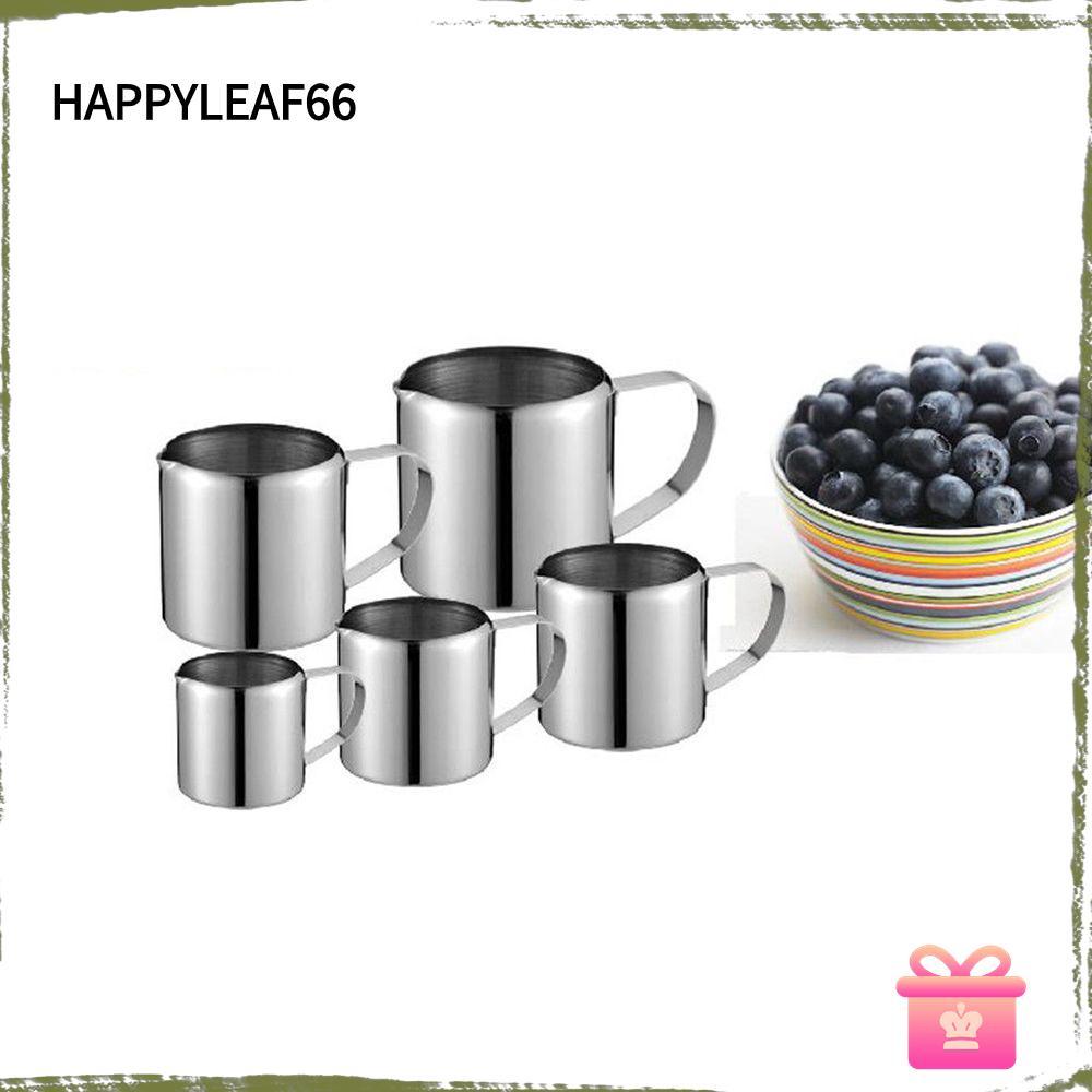 HAPPYLEAF66 ครีม Frothing Cup Kitchen Spout Pitcher สแตนเลส