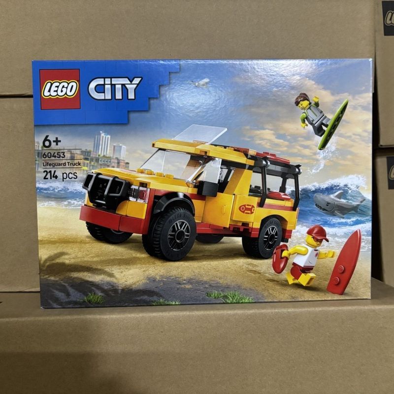 [] Lego Building Blocks 60453 Beach Rescue Vehicle City Series ประกอบของเล่นรถยนต์
