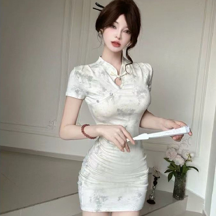 2025 夏季新中式新款 风 年新款 长袖短款短款加绒外衣裙2025 ฤดูร้อนสไตล์ใหม่สไตล์แห่งชาติ Youn 06i3x8t2zI0221