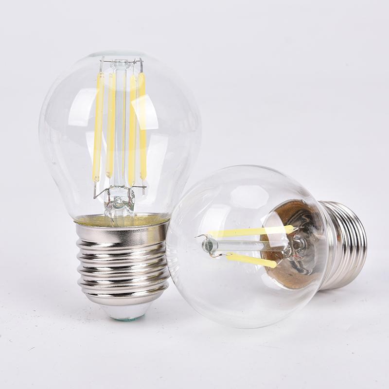 Form & Art หลอดไฟ LED Spotlight 2 W/4 W/6 W E27 COB เทียน/Flame Tip G45 Filament โคมไฟแก้ว FA