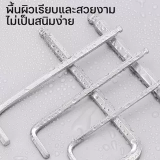 ชุดประแจหกเหลี่ยม 9 ชิ้น หัวบอล ทำจากเหล็ก CR-V แข็งแรง ใช้งานพื้นที่แคบได้สะดวกและขันน็อตที่มีมุม