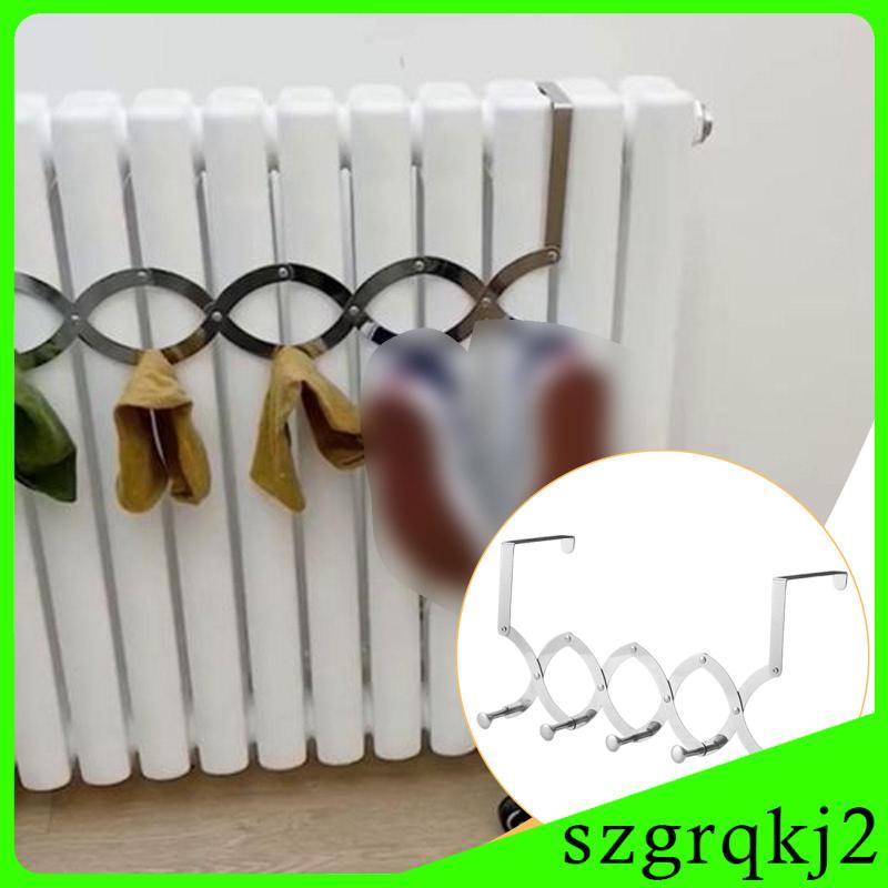 [Szgrqkj2] over The Door Hook Retractable Sturdy Organizer สําหรับหอพักในครัวเรือน Apartment 5 ตะขอ